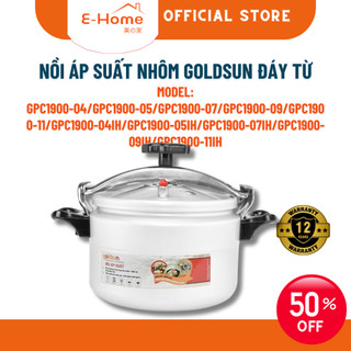 Nồi áp suất nhôm Goldsun GPC1930, nồi hầm đáy từ đa năng dung tích 4L,5L,7L,9L,11L, nồi hầm