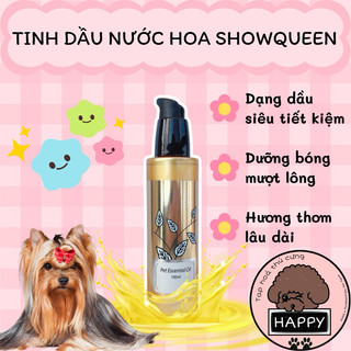 HOẢ TỐC | Tinh dầu nước hoa Show Queen khử mùi và dưỡng lông cho chó mèo / Dầu thơm ShowQueen - Tạp Hóa Thú Cưng Happy