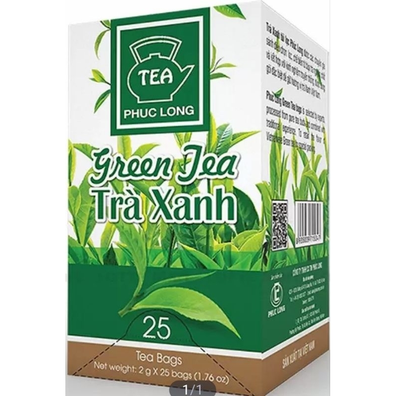 Trà Xanh Túi Lọc Phúc Long (25 Gói)