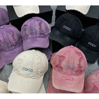 Mũ lưỡi trai coco rách, chất vải bò thô, có 4màu