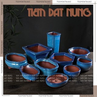 Chậu Cây  Men Hỏa Biến SIZE TO - Chậu Trồng Cây Sen Đá ĐẸP -  Chậu Đất Nung Để Bàn CUTE - tiemdatnung - Tiệm Đất Nung