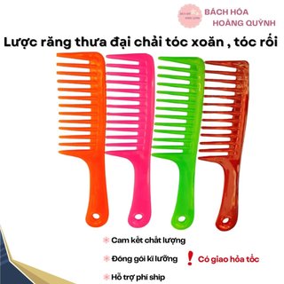 Lược răng thưa đại chải tóc xoăn , tóc rối.