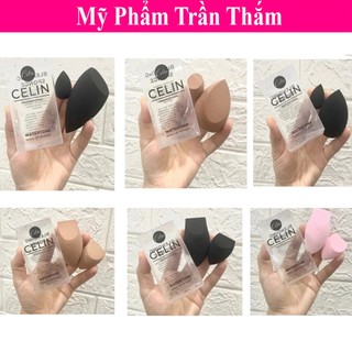 Bông Mút Tán Nền Celin 2 Chiếc Chính Hãng sẵn màu nâu và màu đen
