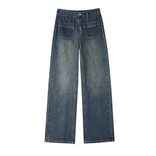 Quần baggy jean nữ LB_Official cao cấp, lưng cao,màu đen cắt rách