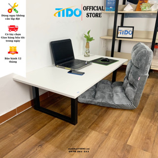 [Đã lắp sẵn] Bàn làm việc ngồi bệt TIDO bàn học thiết kế chân chữ U gấp gọn chống rung lắc