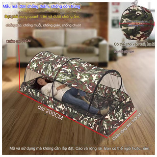 [CAO CẤP] Màn kiêm LỀU dã ngoại 2m cuốn gọn 34cm tiện lợi màn mùng chống muỗi và dã ngoại thiết kế mới rộng và thoáng