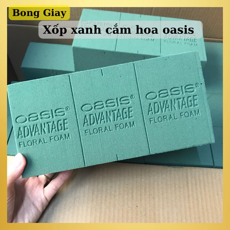 Xốp xanh cắm hoa oasis advantage - hàng chính hãng loại 1, dùng để cắm các loại hoa tươi, hoa giả