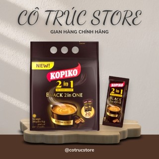[CHÍNH HÃNG] Cà phê BLACK 2in1 (không đường) hòa tan KOPIKO - Bịch to 20 gói