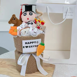 Bó hoa gấu bông Shin cậu bé bút chì dễ thương