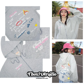 Áo khoác Hoodie zip vải chân cua SOUL NOTES THOXRI