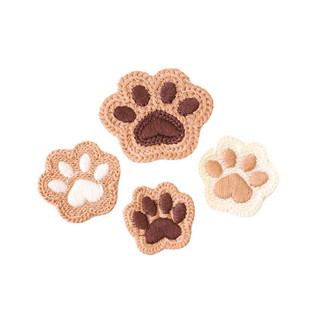 Sticker, miếng vá sửa chữa, miếng vá trang trí khâu, may lên quần áo rách, trang trí khăn, túi, ..( Dấu chân chó)