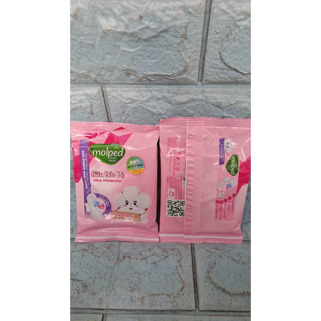 Combo 2 gói bvs Molped có cánh ngày (tổng 4 miếng)