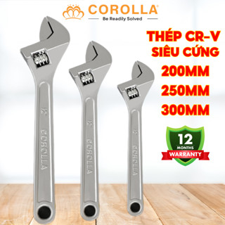 Mỏ Lết Cán Trơn COROLLA Cao Cấp 8-12 Inch-Tiện Dụng Cho Sửa Chữa - Từ Thép Chống Ăn Mòn Chắc Chắn