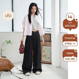 Quần suông ống rộng vải xước - Jami Pants - by ufo.thebasic