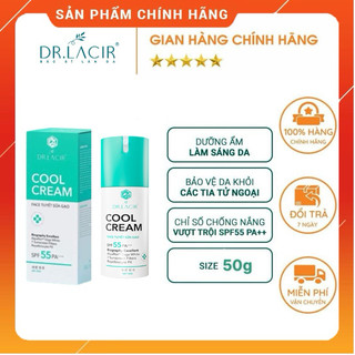 [HÀNG CHÍNH HÃNG] Kem chống nắng Cool cream Dr.lacir 50g, kem dưỡng trắng da chống nắng ban ngày Dr.lacir