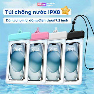 Túi chống nước điện thoại cao cấp, túi chống nước tiêu chuẩn IX8 bền bỉ khi đi bơi lặn du lịch dã ngoại DIBEE