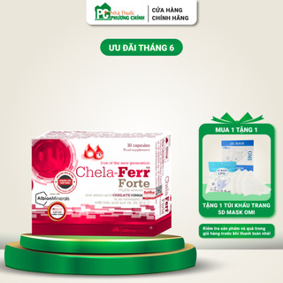 Viên uống bổ sung sắt cho bà bầu chela ferr forte - giúp ngăn ngừa nguy cơ sinh non