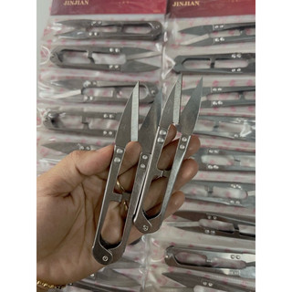 1 vỉ 12 cây kéo bấm chỉ Inox JaJian giá tốt