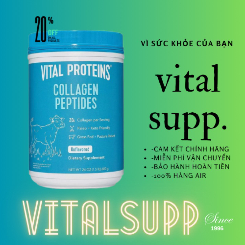 BỘT PROTEIN COLLAGEN PEPTIDES CỦA COSTCO MỸ