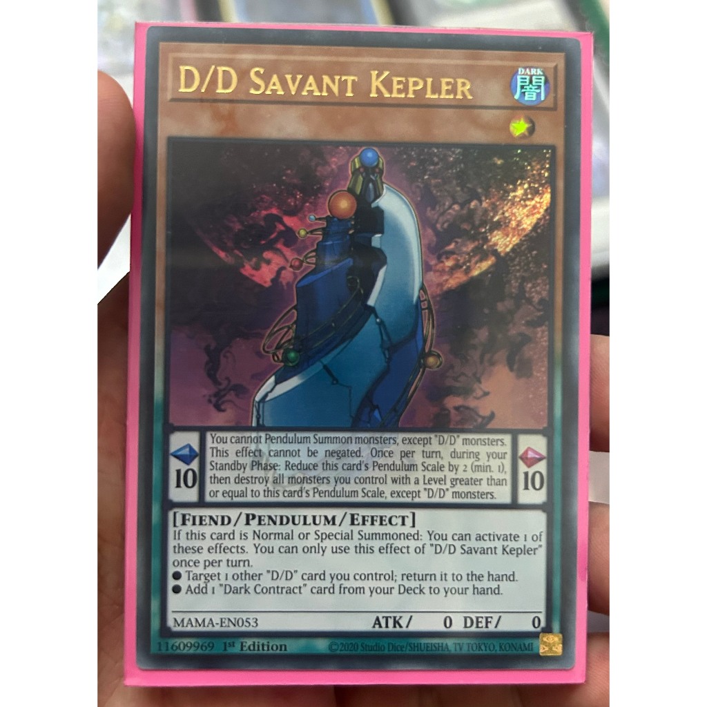 Thẻ bài Yugioh - D/D Savant Kepler - MAMA-EN053 - Ultra Rare 1st Edition