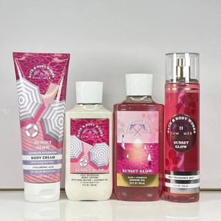 SUNSET GLOW | Bộ Sản Phẩm Gel Tắm - Dưỡng Thể - Xịt Thơm Toàn Thân Bath & Body Works