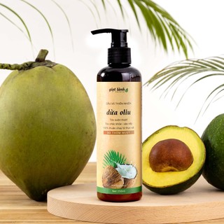 Dầu xả Dừa Oliu - Dầu xả thiên nhiên thuần chay Giọt Lành 250gram