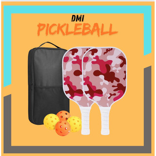   Bộ 2 vợt pickleball VINGUIR tặng kèm túi và 4 bóng sợi thủy tinh tiêu chuẩn USAPA - MS13 (rằn ri hồng)