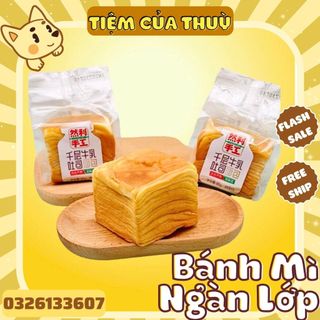 Bánh mì gối bơ sữa ngàn lớp, bánh mì ngàn lớp mini, bánh mì sandwich ngàn lớp bơ sữa 80g