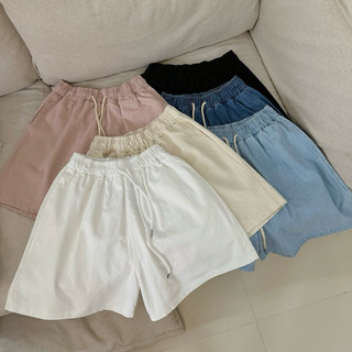 Quần short nữ cạp chun màu basic 1052