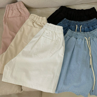 Quần short nữ cạp chun màu basic 1052
