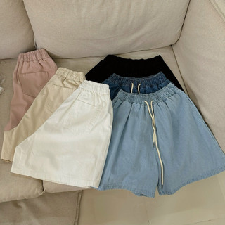 Quần short nữ cạp chun màu basic 1052