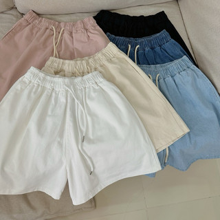Quần short nữ cạp chun màu basic 1052