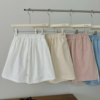 Quần short nữ cạp chun màu basic 1052