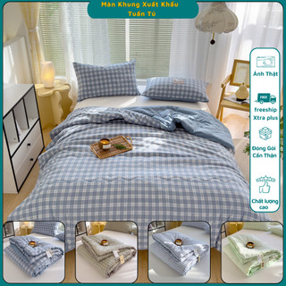 Chăn hè mát lạnh, chăn hè cotton đũi 3 lớp nhập khẩu cao cấp kích thước 2m x 2m3