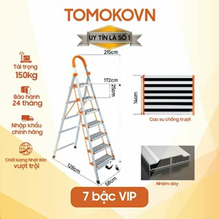 Thang Ghế  7 Bậc Chính Hãng Nhật Bản ( Bảo Hành 2 Năm ) tokomo.vn - Cao 1m75-2m3