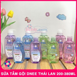 Sữa Tắm Gội Toàn Thân Dnee An Toàn Cho Bé Hương Thơm Mát (D-nee Thái Lan - Loại 200ml)