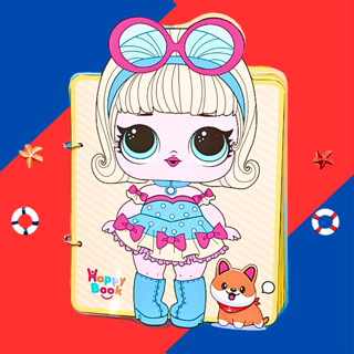 Học liệu bóc dán ngôi nhà búp bê thay đồ cho búp bê công chúa thời trang montessori h4v Giấy in chất lượng cao, cứng cáp