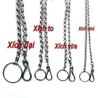Dây Xích Inox Cho Chó Mèo Không Gỉ Có Chống Xoắn, Dây Xích Inox Cho Chó, Xích Chó Mèo Inox Các Cỡ