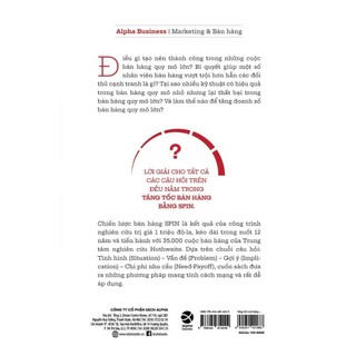 Sách - Tăng Tốc Bán Hàng bằng SPIN (Situation-Problem-Implication-Need-Payoff) (SPIN SELLING by Neil Rackham)