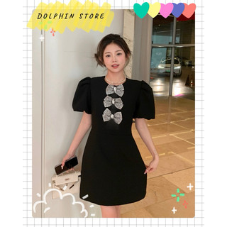 [DOLPHIN BIGSIZE] - Đầm đen bigsize - Đầm babydoll bigsize