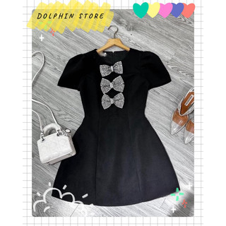 [DOLPHIN BIGSIZE] - Đầm đen bigsize - Đầm babydoll bigsize