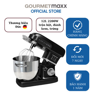 Máy trộn bột gourmetmaxx 12l 2200w gmsm-12l- hẹn giờ, chạy êm - trộn 2.5 kg bột hỗn hợp-thương hiệu đức