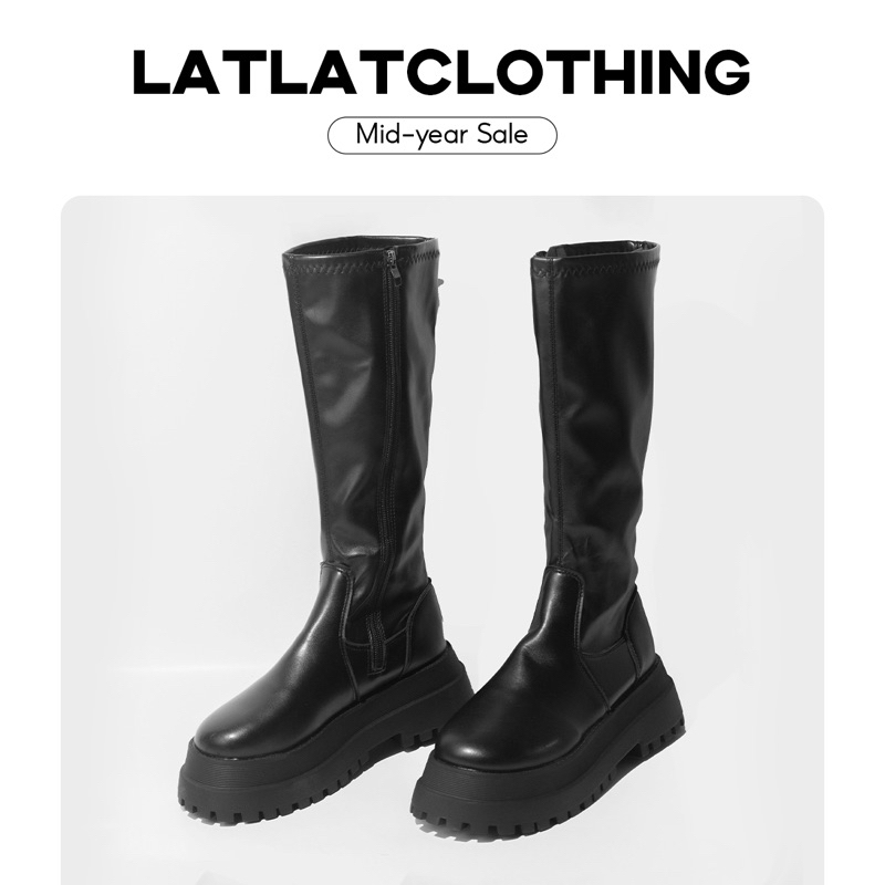 [ SẴN - HOẢ TỐC 2H ] Bốt cổ cao đế cao 5cm phiên bản cổ thấp 20cm, cổ cao 32cm chất da mềm dành cho nữ