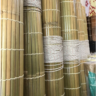 Mành tre nứa lan to ngang 2m x cao (1,5m/2m/2,5m/3m) ,Màn rèm tre trúc  che cửa sổ có dây kéo