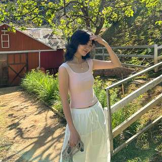 áo thun gân sát nách phối ren - Aufra studio
