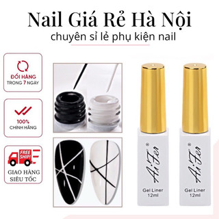 Cọ Nét Aifer Đen Trắng,sơn vẽ móng nail chính hãng