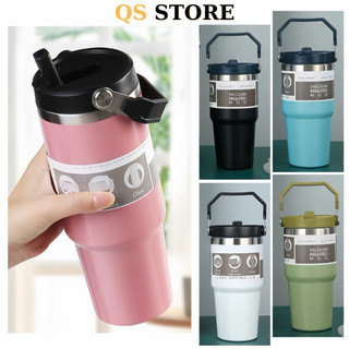 Bình giữ nhiệt cao cấp kèm quai cầm tay ly giữ nhiệt inox cốc giữ nhiệt kèm ống hút coc25