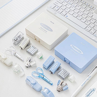 Bộ 8 Dụng Cụ Mini RosyPosy Bấm Ghim/ Bấm Lỗ.. Đựng Trong Hộp Nhựa Tiện Lợi Tool Box Phiên Bản Nâng Cấp