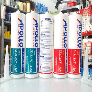Keo Silicone Apollo A500, A300 màu Trắng Trong, Trắng Sữa, Đen, Xám (hàng chính hãng của công ty) - WINNO