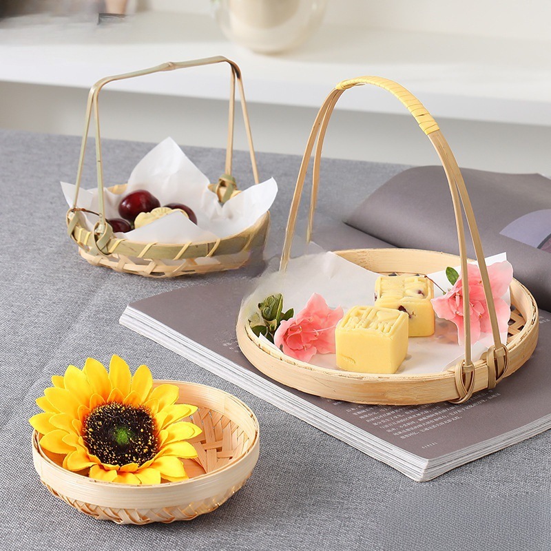 Giỏ tre đựng đồ decor xinh xắn, thanh lịch GAMA HOME